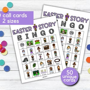 The Easter Story Bingo Game | Holy Week Christian Games for Church, Sunday School, and Family Fun