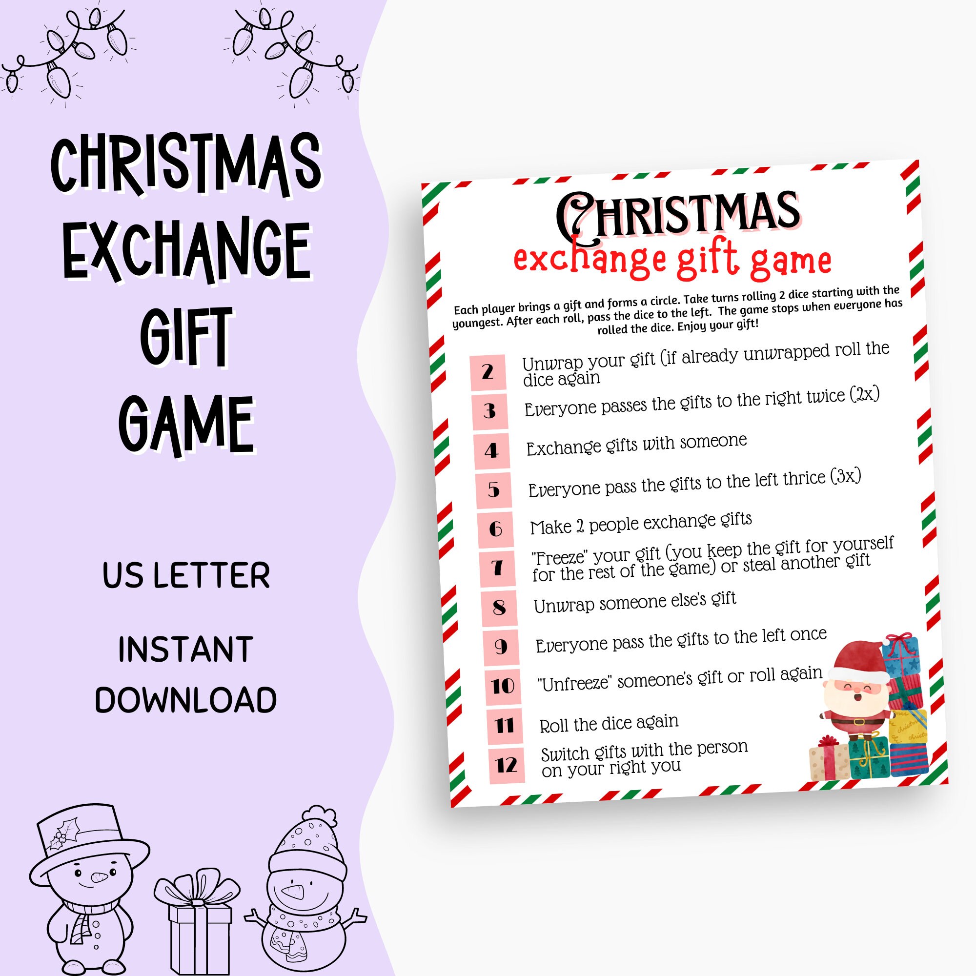 Grinchmas Gift Exchange Game Christmas Gift Games 