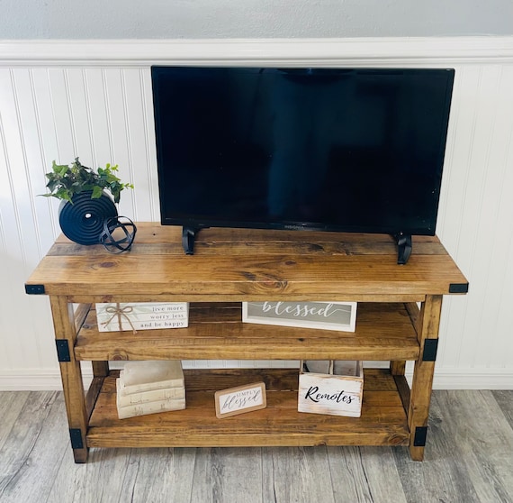 Short tv on sale console table