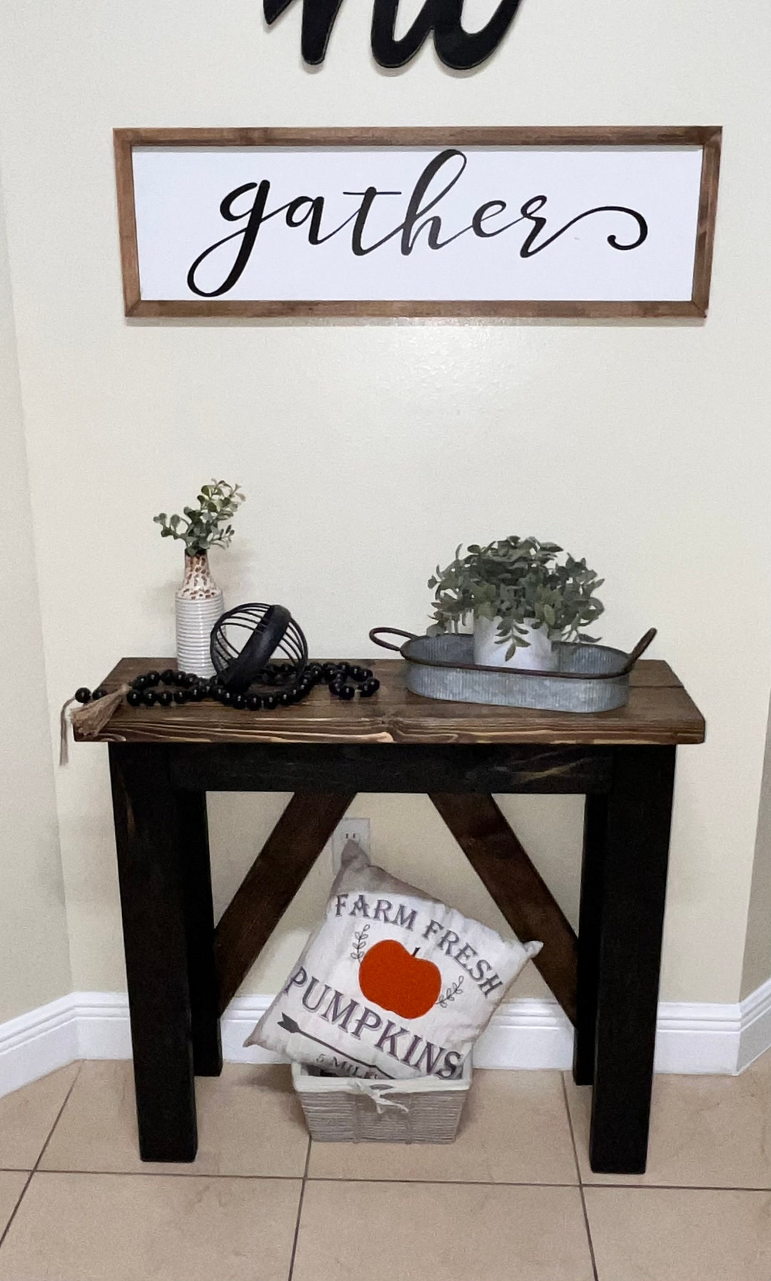Rustic Entry Table Entry Table Entryway Table Sofa Tables Etsy
