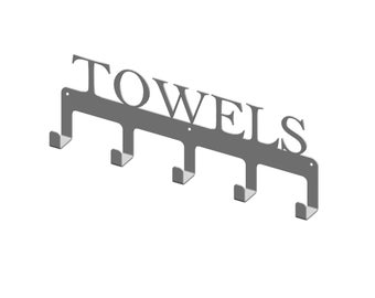 Towels Holder Dxf Svg Laser Cut Files | metal towels hanger svg dxf | laser cut files | plasma cut files/ dxf files for plasma/ cut and fold