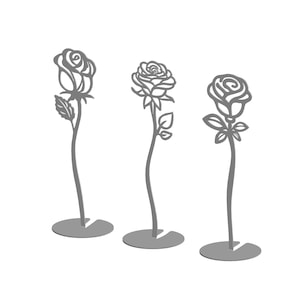 Stehende Metall Rose DXF SVG Laser geschnittene Dateien / Valentinstag Laser geschnitten Dxf-Dateien / Valentinstag Metall Blume svg-Plasma geschnittene Datei / Digital