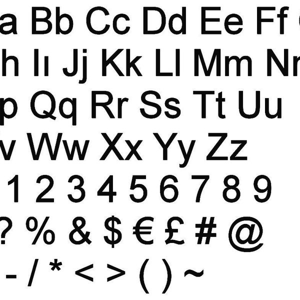 arial font letters a to z SVG and DXF files / arial font numbers 0 to 9 /  arial stencil font / alphabet laser cut file/alphabet cnc/abc dxf