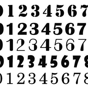 Da 0 a 9 numeri Bundle Dxf Svg File / 9 Design Numbers Bundle / Dxf Numbers Laser Cut Files / Dxf Files for Cnc Plasma/Laser Cut Files Number