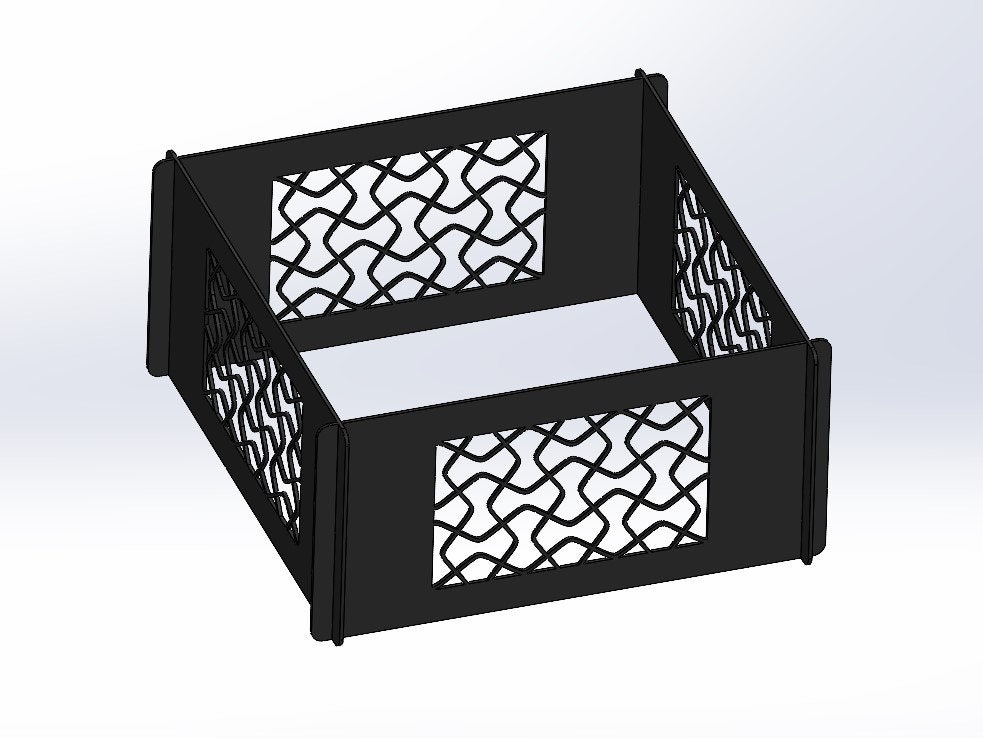 Fire Pit Square Dxf Files / Dxf Fire Pit for Plasma / Cnc Etsy