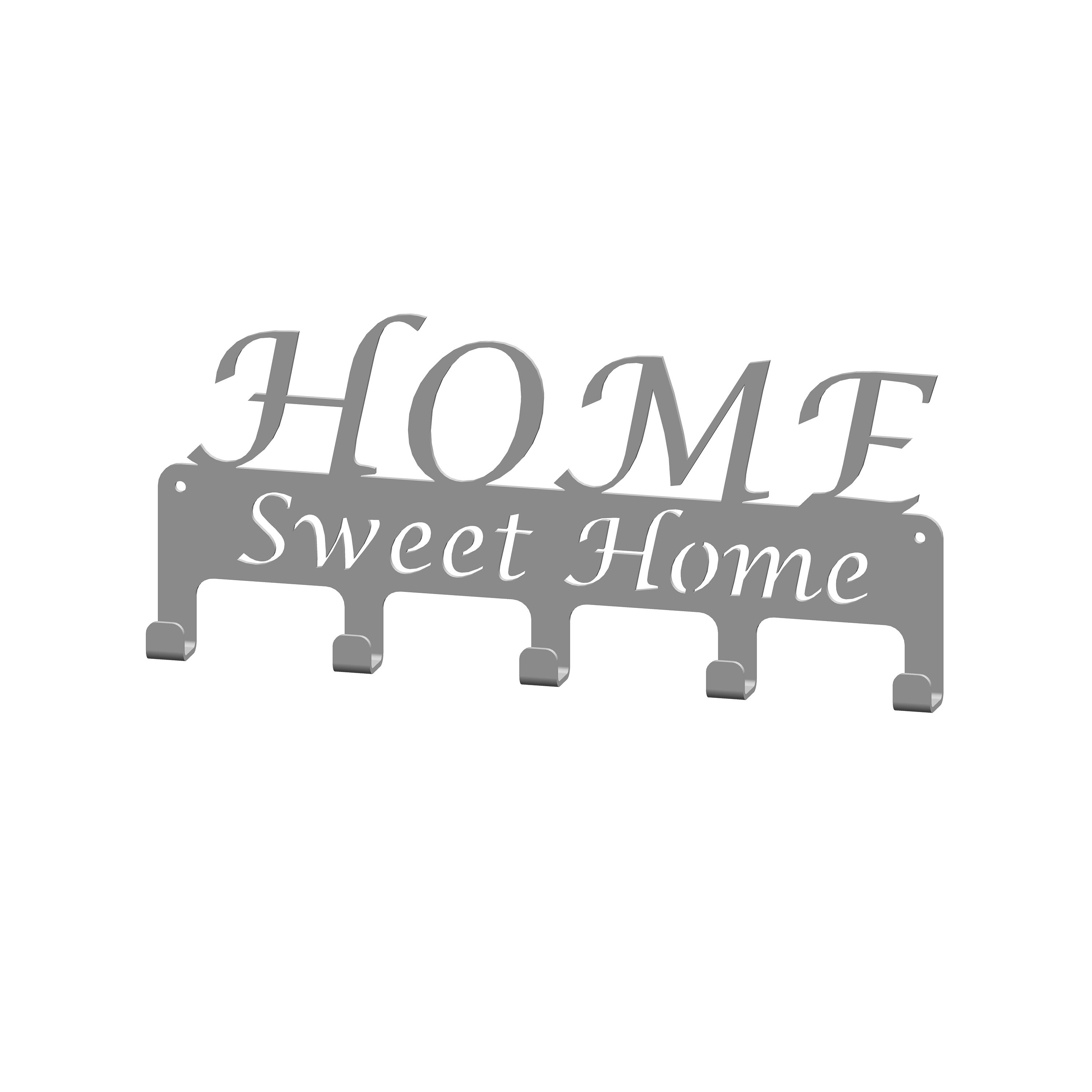 Home Sweet Home Key Holder Dxf Svg Cut Files | Metal Key Hanger Svg Dxf ...