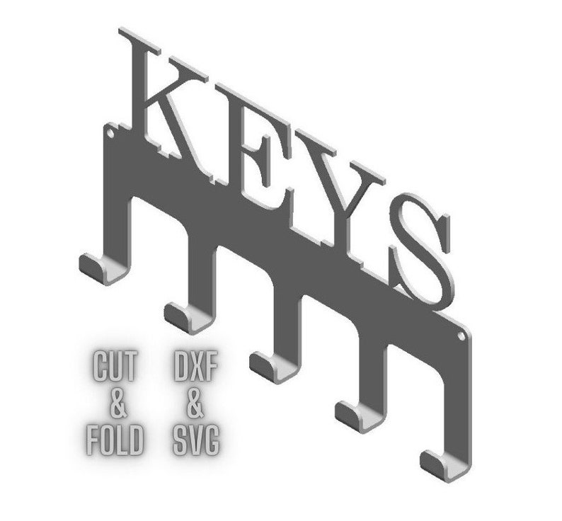 Key Holder Svg Cut Files / Dxf Files for Plasma/metal Key Hanger Svg
