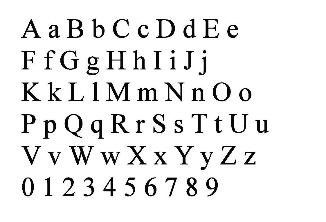Vector Typography Set with Alphabet Letters Sequence from a To Z