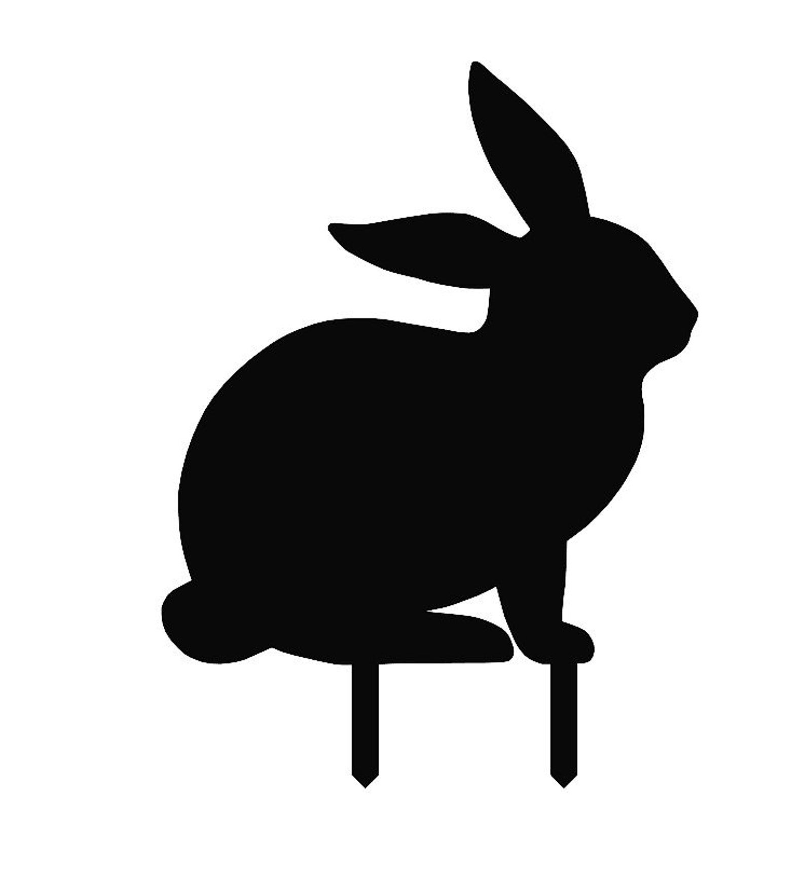 Chicken, Rabbit, Cat Garden Stakes DXF SVF Files / Rabbit Garden Decor ...