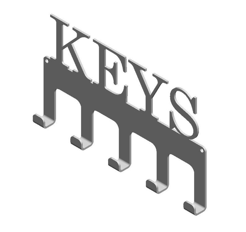Plasma Key Rack Key Holder Svg Cut Files / Dxf Files for Plasma/metal Key Hanger Svg ...