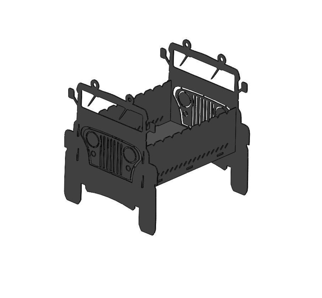 Jeep Fire Pit Dxf File for Plasma, Fire Pit Dxf Files for Laser