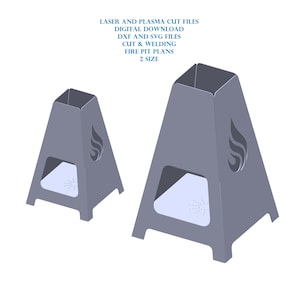 Fire Pit Design for Laser and Plasma Cutting | Welded Assembly | Dxf and Svg Files for DIY Outdoor Fire Pit Projects | Digital Download