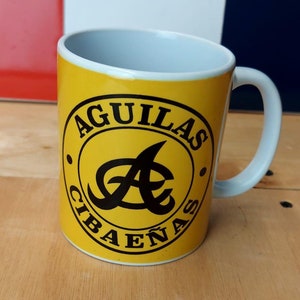 Taza de cerámica del equipo de béisbol de República Dominicana de 11 oz - Aguilas Cibaeñas