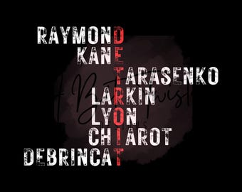 Detroit Redwings svg png Kane Larkin DeBrincat Sublimation dtf htv