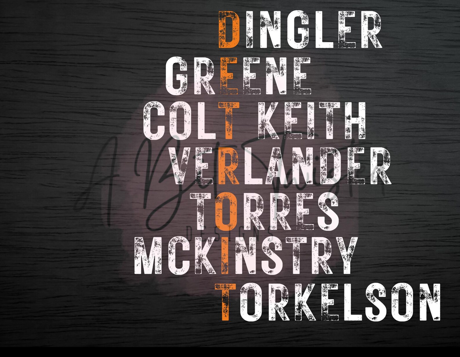 2026 Detroit Tigers Svg Png Names Verlander Torkelson Sublimation Dtf ...
