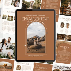 Engagement Session Guide, Couples Posing Guide, Wedding Photography Pricing Guide, Photography Style Guide, Photography Booking Template