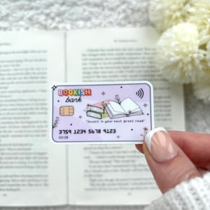 Pegatina para tarjeta bancaria de Bookish
