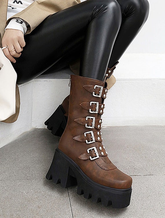 punk platform boots