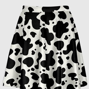 Cow print skirt plus clearance size