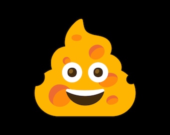 Instant download Print | Emoji | SVG | PNG | JPEG | Vector | emoji cake topper | poop | Cheese Emoji | Digital | Cricut | Decal | Cut File