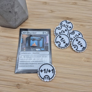 Zählmarker +1/+1 von 1 bis 20 – 8 Farben verfügbar – kompatibel mit Magic the Gathering – MTG Counter Token – Spielzubehör, Marker,