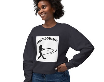 Female Soft Sweatshirt TOUCHDOWN Funny Comedy Fun