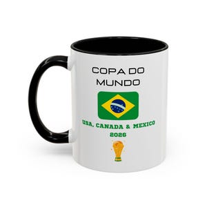 Brazil Football World Cup 2026 Coffee Mug - Soccer Fan Gift
