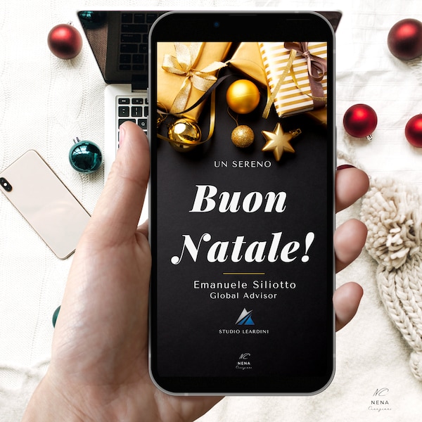 Auguri di NATALE Aziendali - Professionale - invito digitale whatsapp