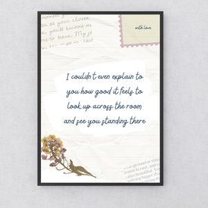 Love Letter Quote Wall Art, PRINTABLE Love Letter Artwork, Downloaded Prints, Digital Download, Digital Artwork, Printable Wall Art