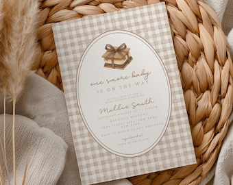 One Smore Baby Shower Invitation | Baby Shower Invite | S'mores Baby Shower Invitation | Campfire Baby Shower | Editable Canva Template