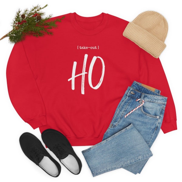 Sweat-shirt de Noël - À emporter HO-Red