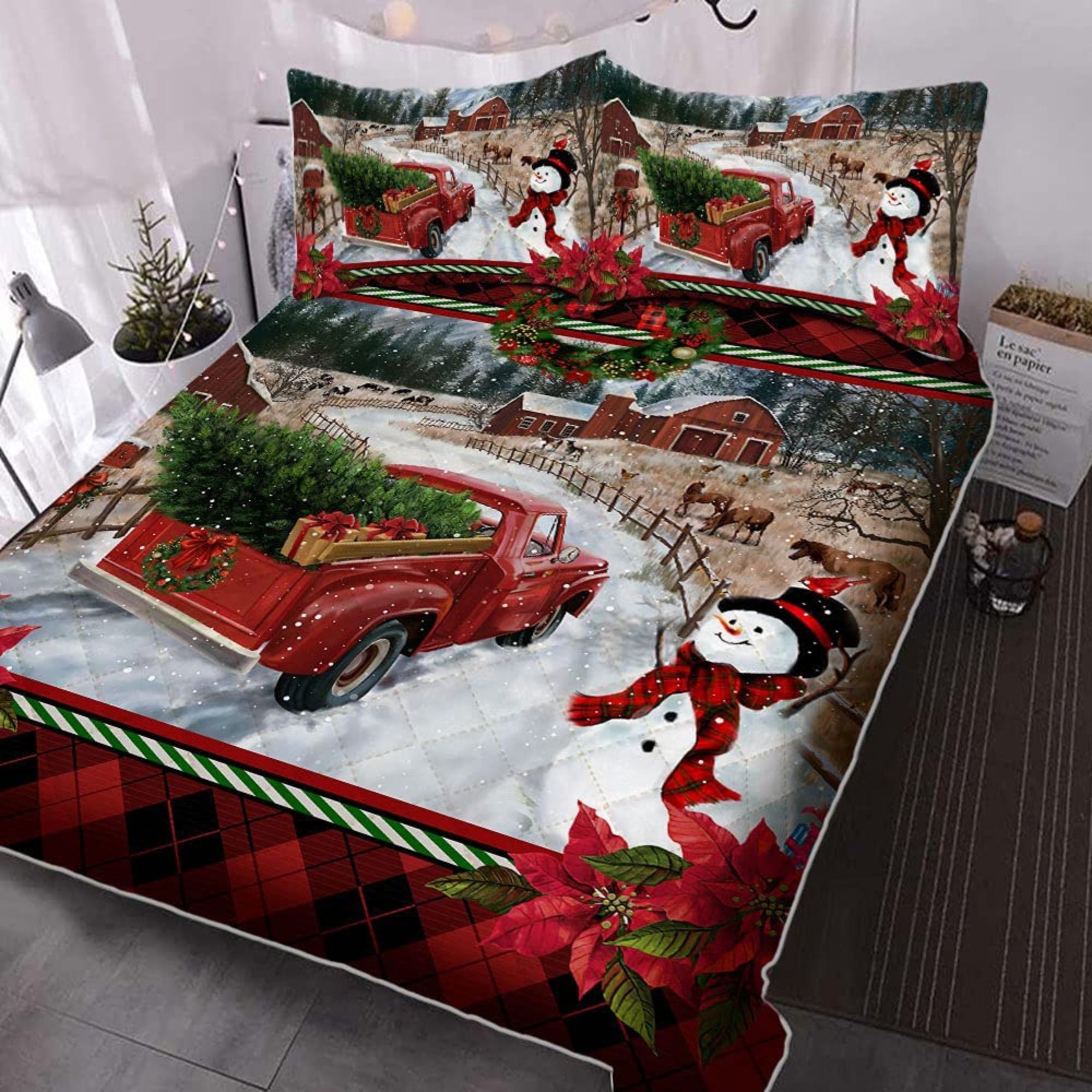 Christmas Snowman Bedding Sets