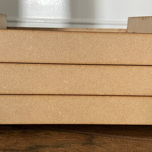 Crate, MDF Blank, DIY Kit, Craft Kit, Laser Cutout,