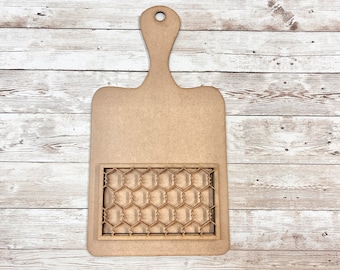 Interchangeable Cutting Board, Starter Kit, Unfinished, DIY, Laser Cut, Craft Kit