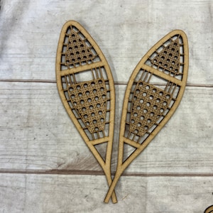 Snowshoes, Snow, Winter, DIY Snowshoes, Craft Kit, DIY, Laser Cutouts