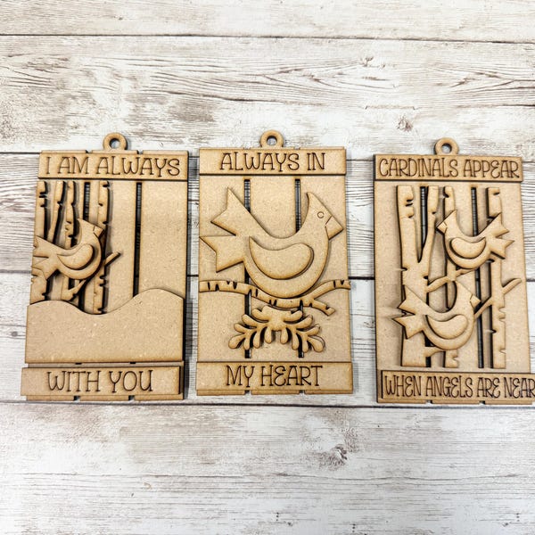 Décorations de Noël en palette cardinale, Cardinal, DIY, Découpe laser, Kit de création artistique, Découpes, Noël