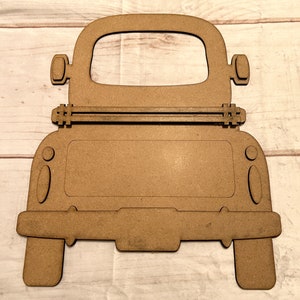MDF Truck, Interchangeable Farmhouse, Craft Kit, Seasonal Truck, DIY Truck Kit, Farmhouse, Laser Cutout