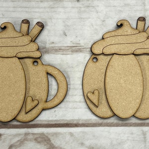 Pumpkin Spice Banner, Banner, Pumpkin Craft Kit, Laser Cutouts, DIY Kit, Unfinished Kit, Pumpkin