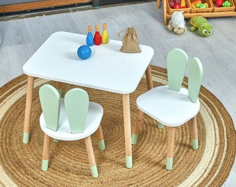 Sensory table -Kids Table and chairs set-montessori table-wooden toddler table-Montessori Furniture-Activity Table-montessori stuhl tisch