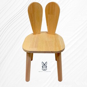 Chaise Smartie-Bunny, ensemble table et chaises en bois pour enfants, table en bois, chaise en bois pour enfants, table et chaise Montessori, table d'activités en bois image 5