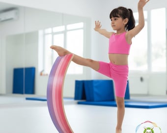 Tabla de equilibrio Waldorf para niños pequeños: balancín Montessori de madera para niños, regalo de Navidad