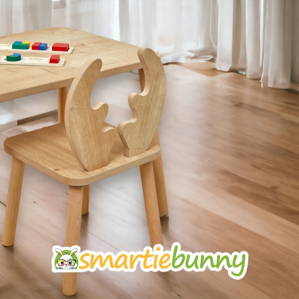 Kind Baby Möbel-Holz Kinder Stuhl und handgefertigten Kinder Tisch für Kinderzimmer-Montessori Holz Kleinkind Spieltisch-Vorschule Lernset