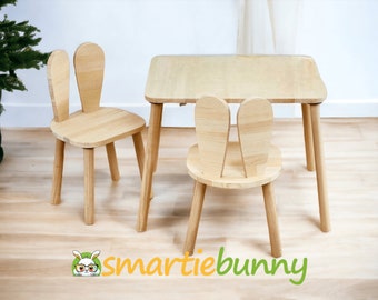 Chaise Montessori-Ensemble table et chaises Montessori pour enfants-Meubles Montessori-Meubles de chambre d'enfants-Cadeau pour enfant-Cadeau d'anniversaire pour enfants