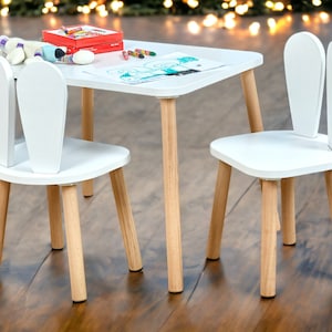 Kids Furniture,Montessori Table,Montessori Furniture,Activity Table,Table and Chair Set,kids table and chair,Wooden Kids Table,Handmade Kids Table,Table and Chair,Montessori Chair,Rabbit Chair,Gift for Christmas,Kids Room