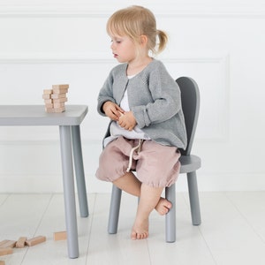 Holz-Montessori Tisch und Stühle für Kinder-Baby Stuhl-Holz Kinder Tisch und Stuhl Set-Aktivität Tisch-Kaninchen Stuhl-Toodler Geschenk Bild 10