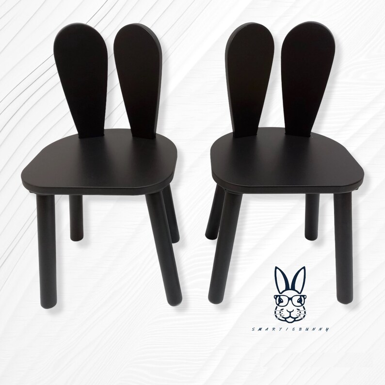 Smartie-Bunny wooden table and chair set is produced from first quality wood, materials used in this Montessori table and chair set are suitable for children use.