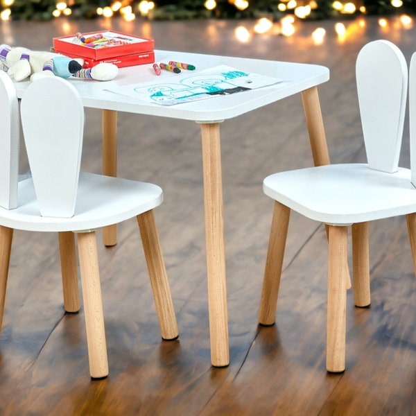 Kides Table and Chairs Etsy