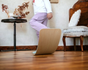 Planche d'équilibre en bois Montessori pour enfants, planche oscillante incurvée, jouet d'équilibrage, planche de jouets pour bébé, planche d'équilibre pour enfants, planche d'équilibre en bois