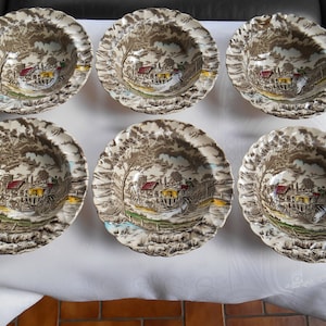 Myott Royal Mail Set of 6 Multicolour Bowls