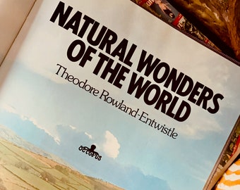 Vintage 1980er Coffee Table Book Natural Wonders of the World von Theodore Rowland-Entwistle
